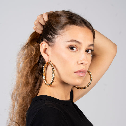 Pendientes Color dorado Tipo Lola Acero Inoxidable