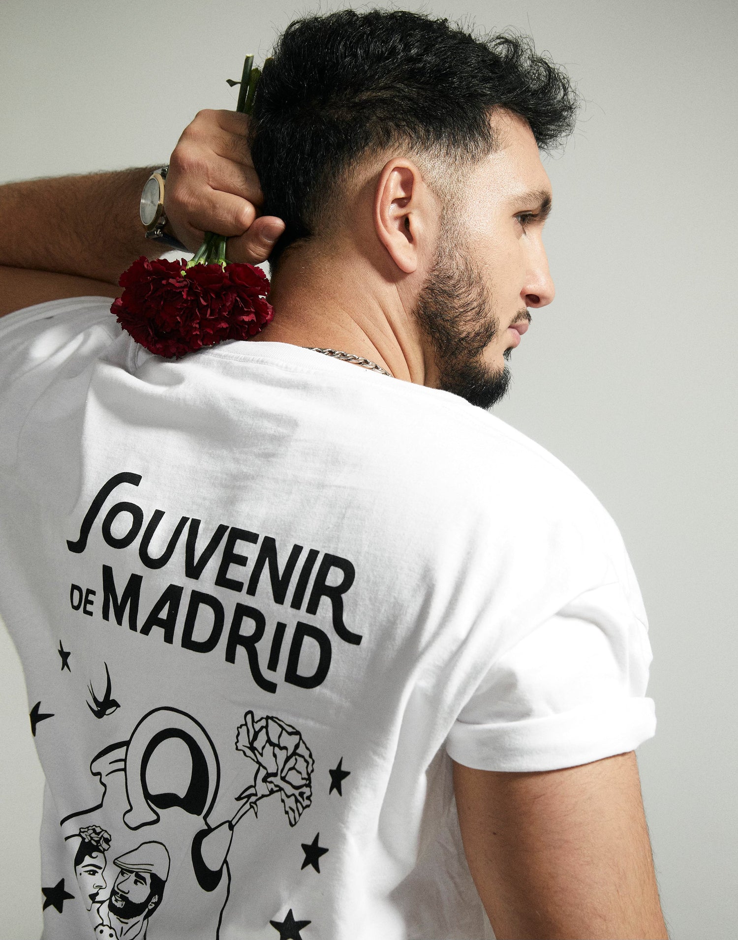 Camiseta Souvenir de Madrid Omar Montes Doberman Rastro