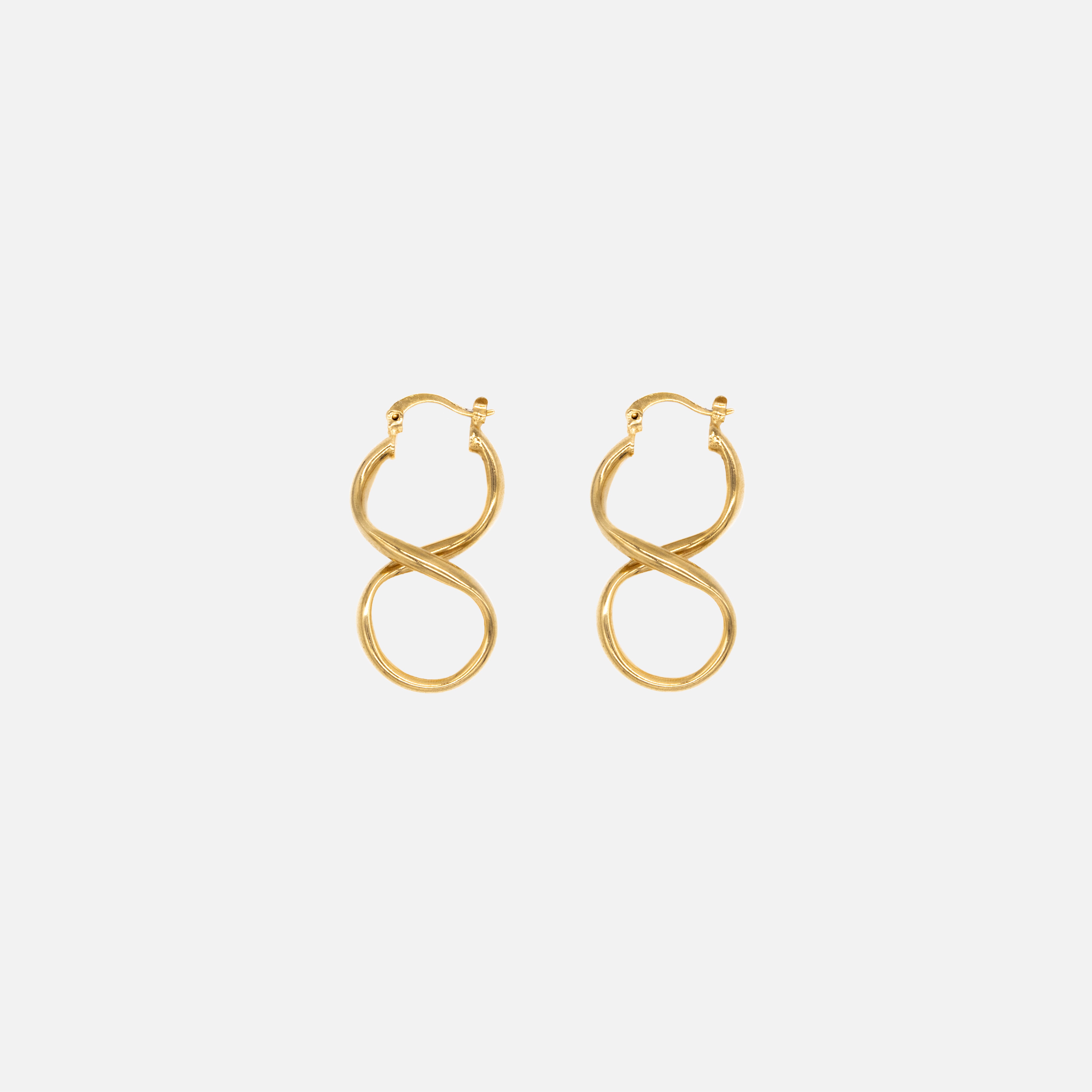 Pendientes Color dorado Tipo Brooklyn Acero Inoxidable