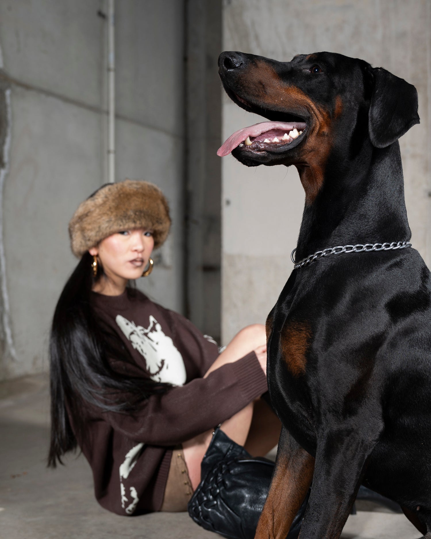 Boucles d'oreilles bouffantes