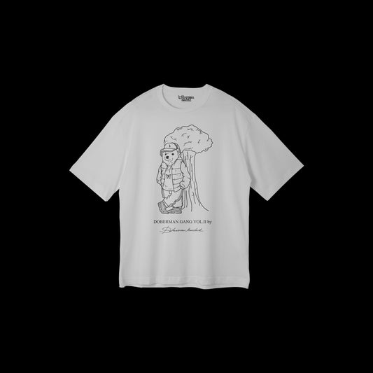 Camiseta Tee Blanca Doberman Madrid Doberman Gang Vol.II
