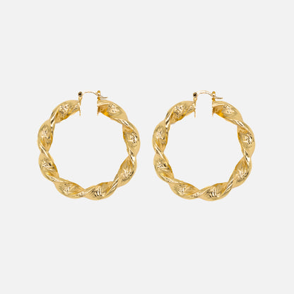 Pendientes Color dorado Tipo Rizado Acero Inoxidable