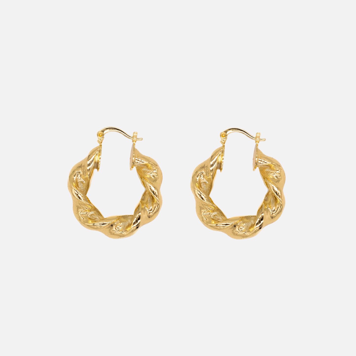 Pendientes Color dorado Tipo Rizado Acero Inoxidable