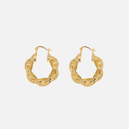 Pendientes Color dorado Tipo Rizado Acero Inoxidable